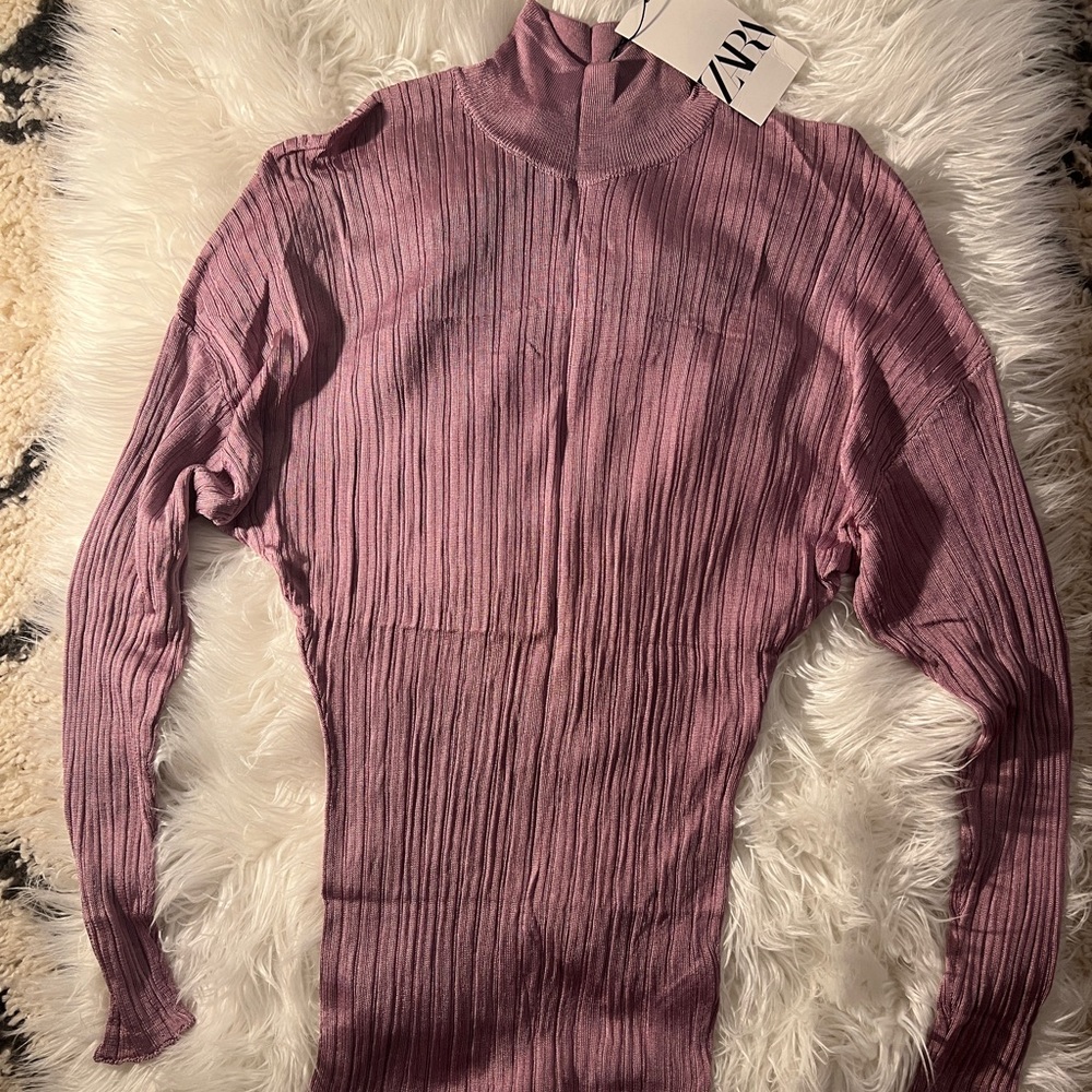 Zara Knit Ribbed Sweater - Small - Picture 4 of 4